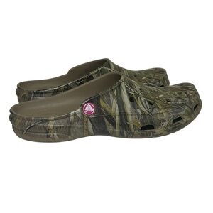 Crocs Freesail Realtree Camouflage Women's Size 10 Men 8 Mule Slip On Comfort